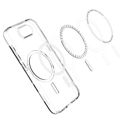 Калъф MagSafe за Apple iPhone 17e / 16e, Spigen, Liquid Crystal, Прозрачен ACS09150