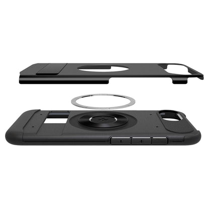 Калъф MagSafe за Apple iPhone 17e / 16e, Spigen, Slim Armor, Черен
