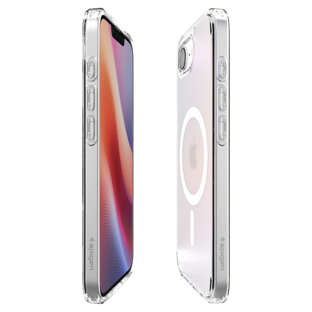 Калъф MagSafe за Apple iPhone 17e / 16e, Spigen, Ultra Hybrid, Сатенено Бял