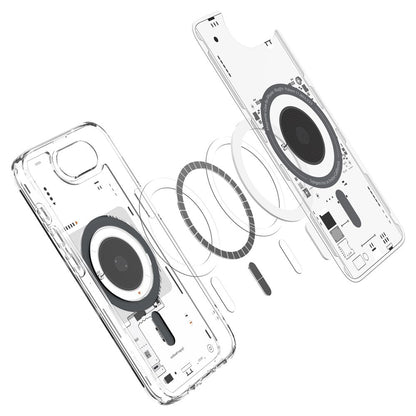 Калъф MagSafe за Apple iPhone 17e / 16e, Spigen, Ultra Hybrid Neo One, Прозрачен