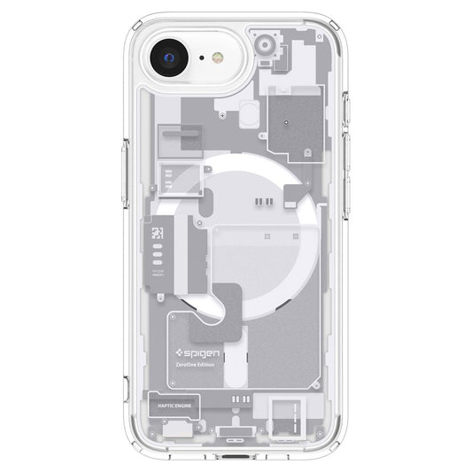 Калъф MagSafe за Apple iPhone 17e / 16e, Spigen, Ultra Hybrid Zero One, Бял
