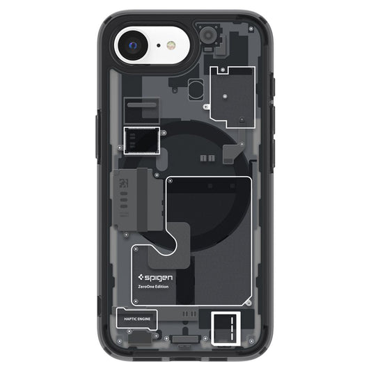 Калъф MagSafe за Apple iPhone 17e / 16e, Spigen, Ultra Hybrid Zero One, Черен