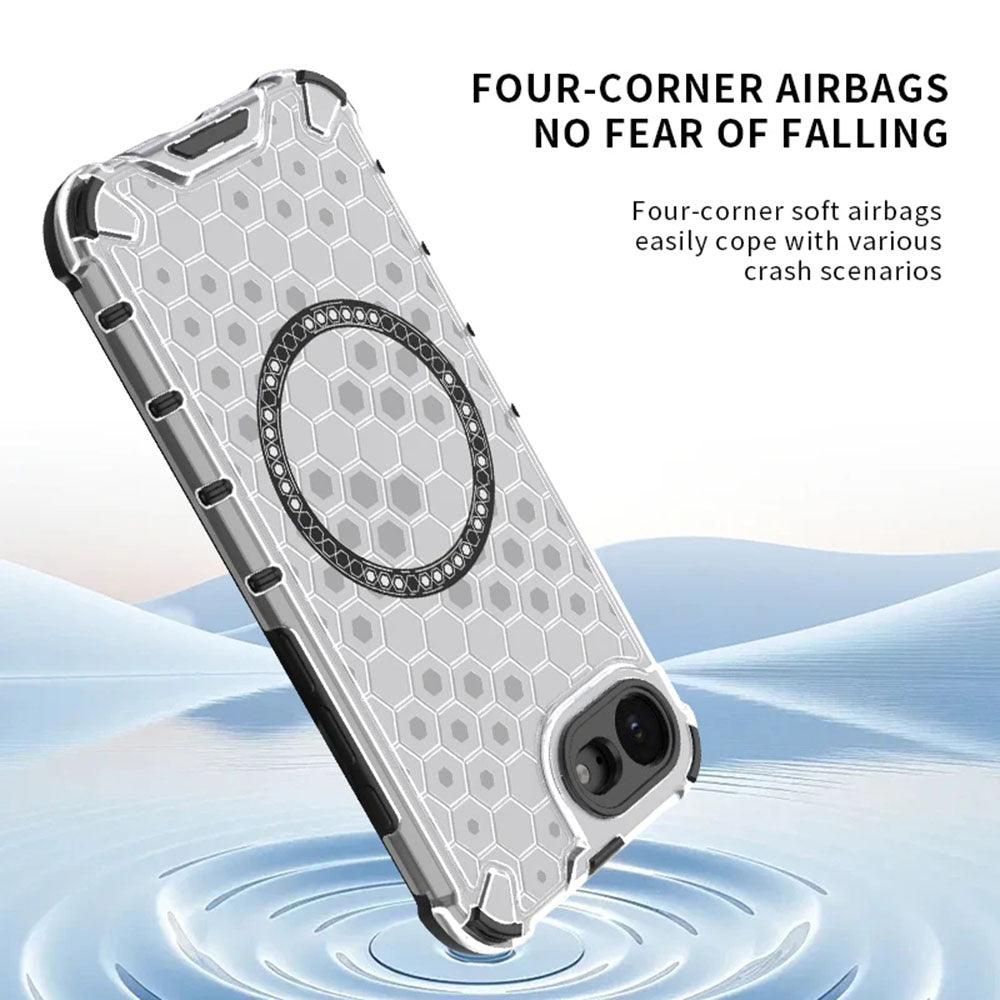MagSafe Case for Apple iPhone 17e / 16e, Techsuit, HoneyComb Shield, Black