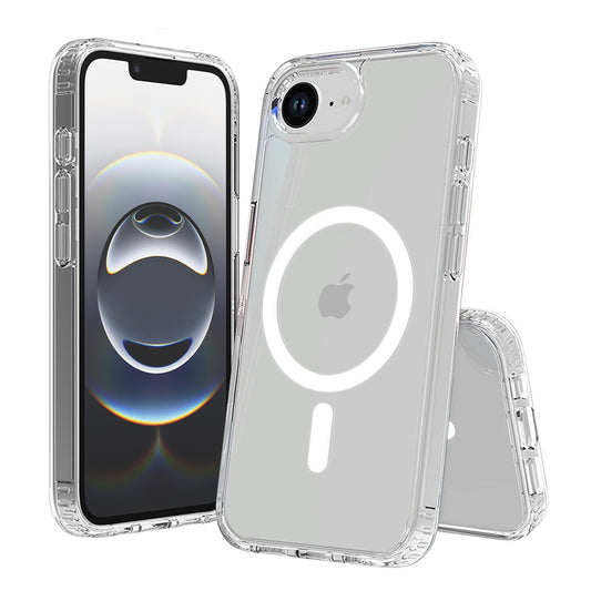 Калъф MagSafe за Apple iPhone 17e / 16e, Techsuit, Pro, Прозрачен