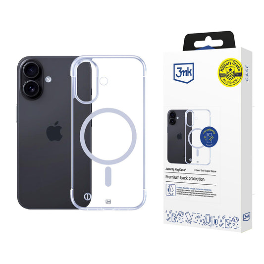 Калъф MagSafe за Apple iPhone 17, 3MK, Just20g, Прозрачен