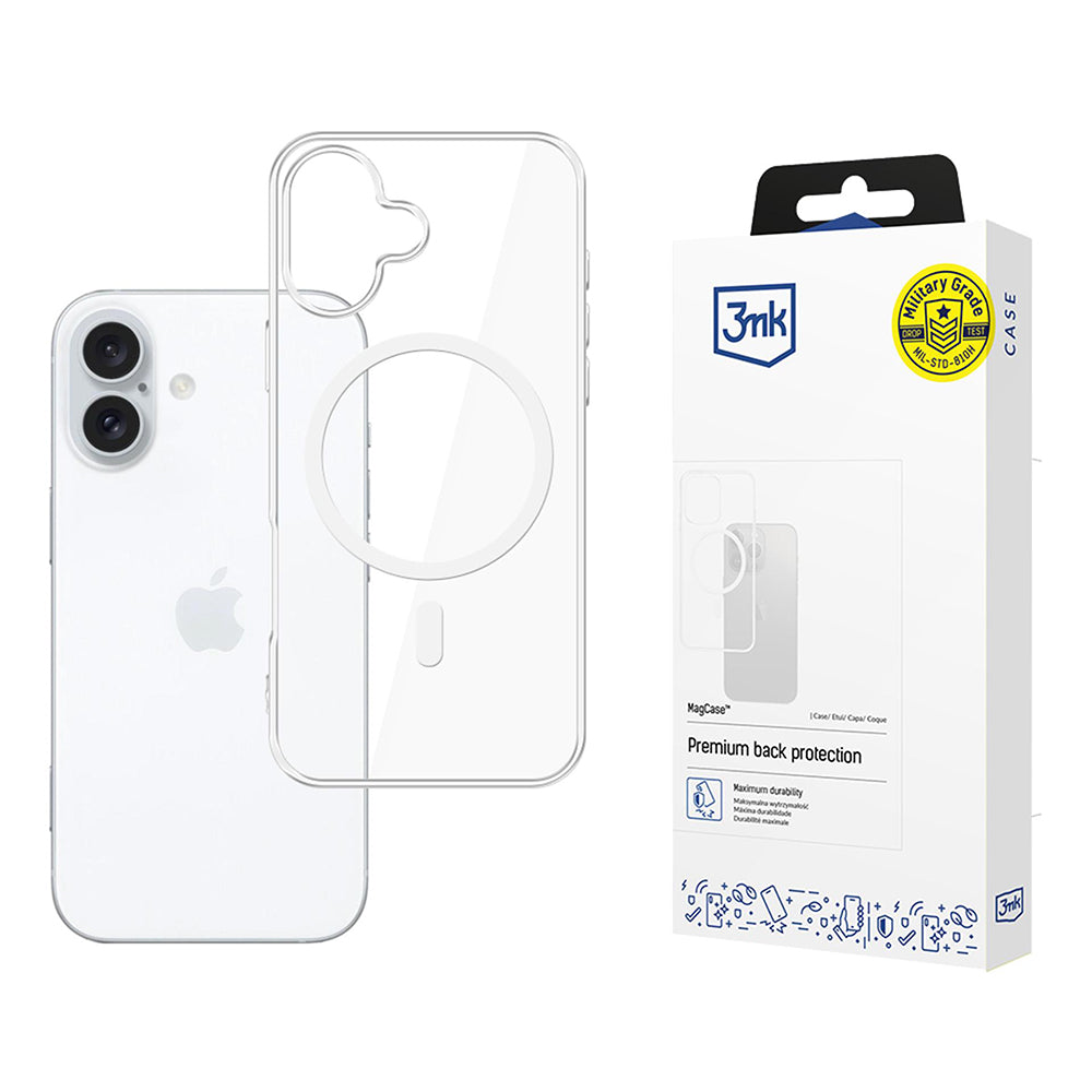 Калъф MagSafe за Apple iPhone 17, 3MK, MagCase, Прозрачен