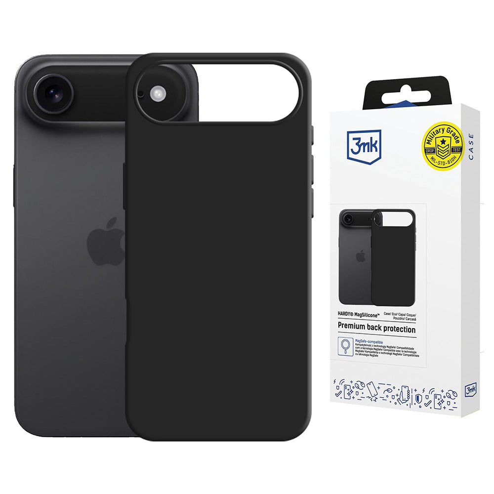 Калъф MagSafe за Apple iPhone 17 Air, 3MK, Hardy, Черен