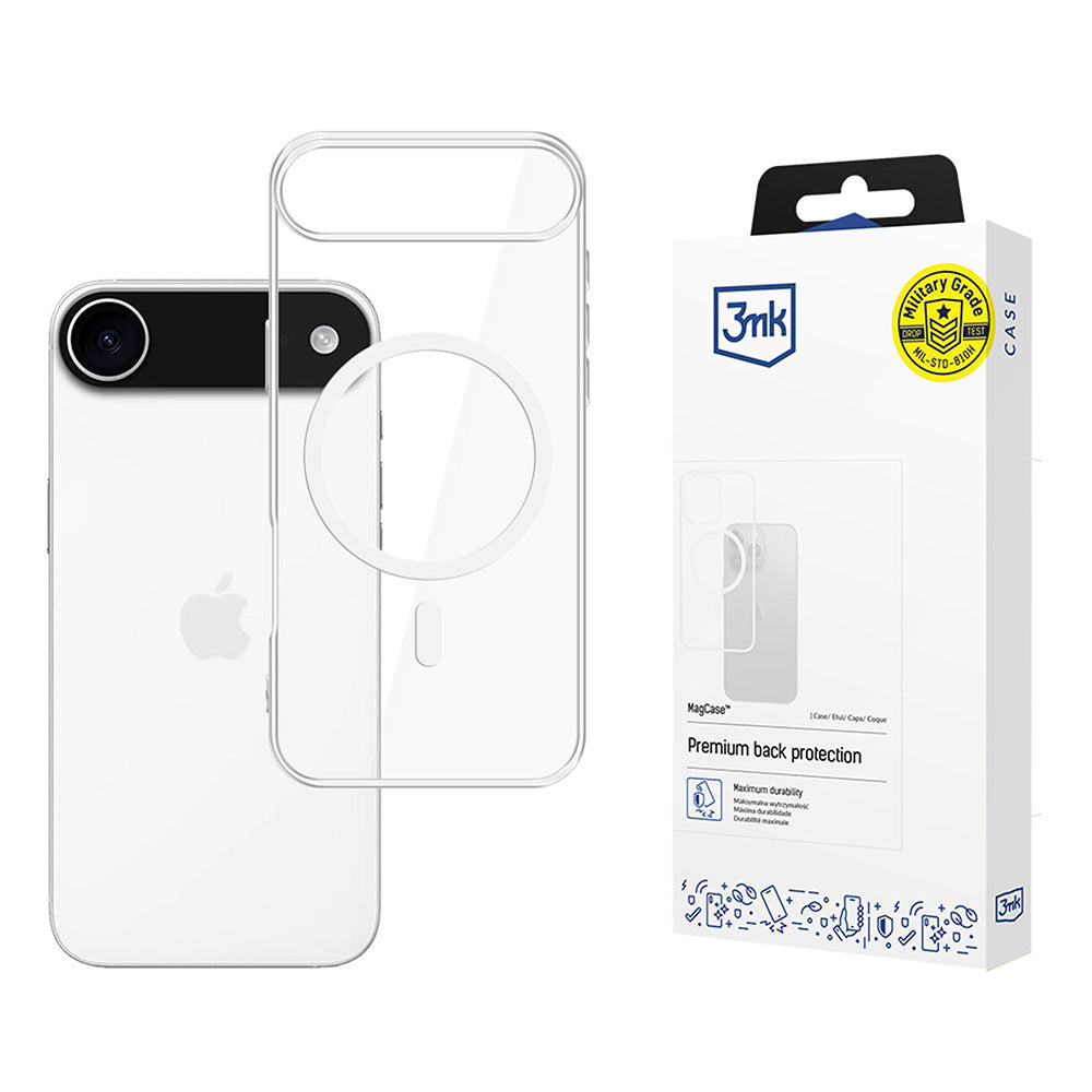 Калъф MagSafe за Apple iPhone 17 Air, 3MK, MagCase, Прозрачен