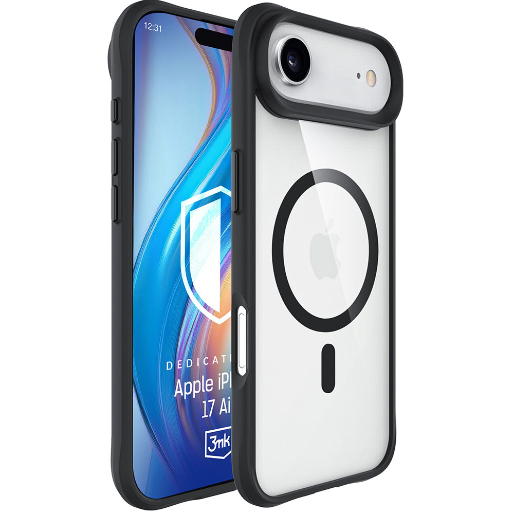 Калъф MagSafe за Apple iPhone 17 Air, 3MK, Satin Armor, Черен