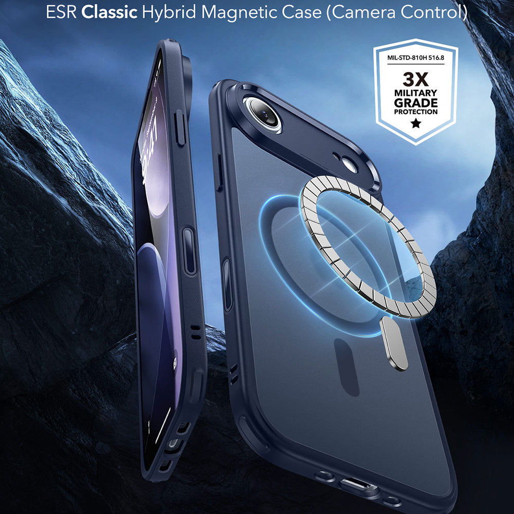 Калъф MagSafe за Apple iPhone 17 Air, ESR, Classic Hybrid, Сатенено син