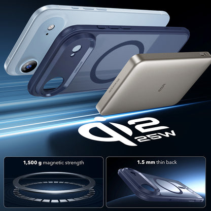 Калъф MagSafe за Apple iPhone 17 Air, ESR, Classic Hybrid, Сатенено син