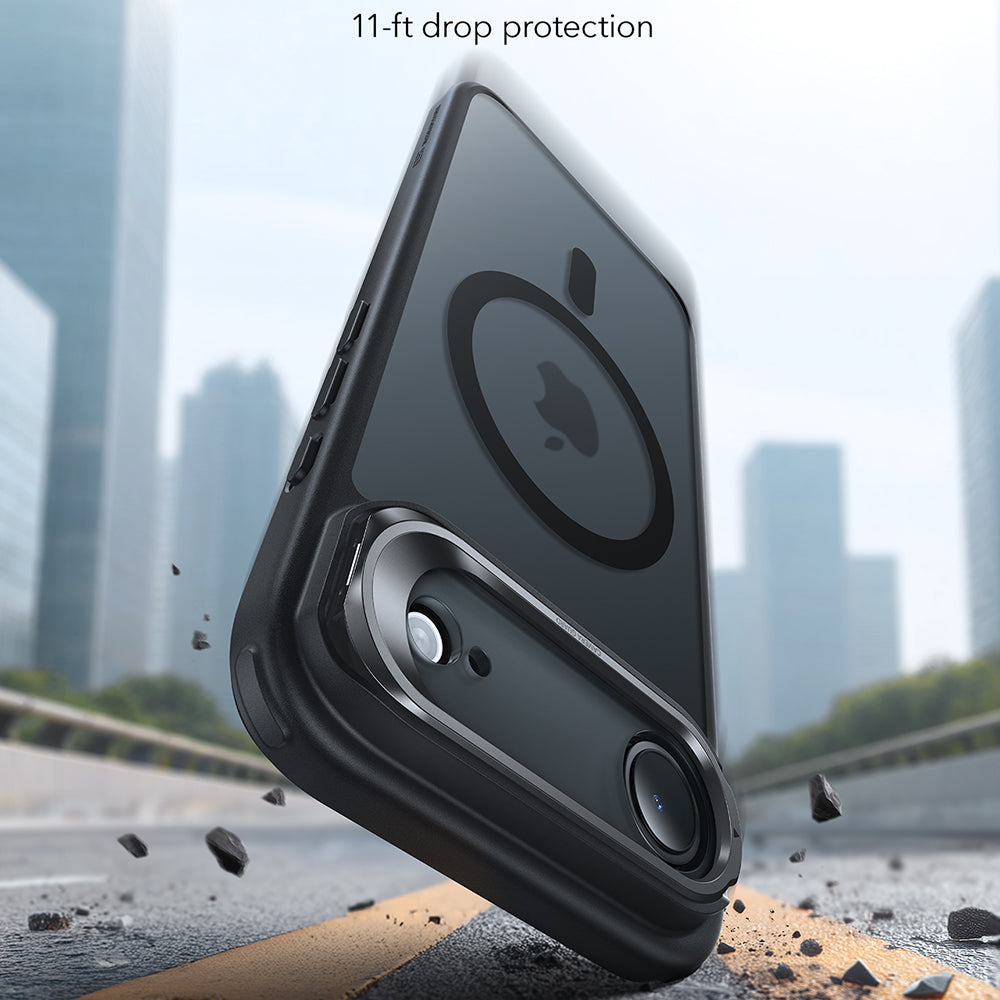 Калъф MagSafe за Apple iPhone 17 Air, ESR, Classic Hybrid Kickstand, Сатенено черен