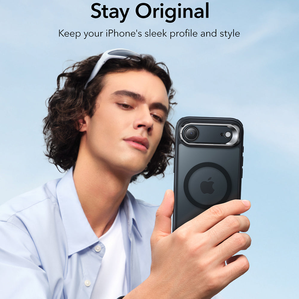 Калъф MagSafe за Apple iPhone 17 Air, ESR, Classic Hybrid Kickstand, Сатенено черен