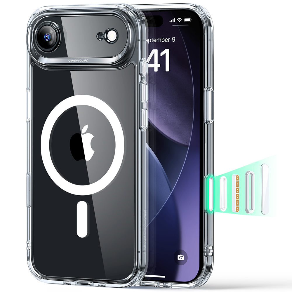 Калъф MagSafe за Apple iPhone 17 Air, ESR, Classic Hybrid, Прозрачен