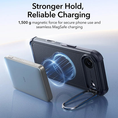 Калъф MagSafe за Apple iPhone 17 Air, ESR, Cyber Armor Kickstand, Черен