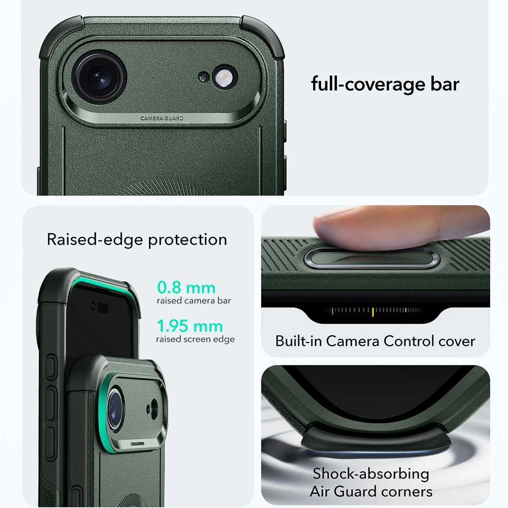 Калъф MagSafe за Apple iPhone 17 Air, ESR, Cyber, Зелен
