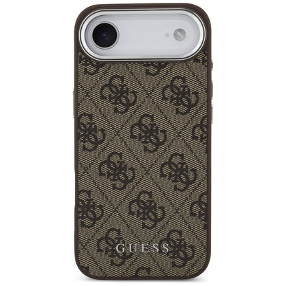 Калъф MagSafe за Apple iPhone 17 Air, Guess, 4G Classic Logo, Кафяв