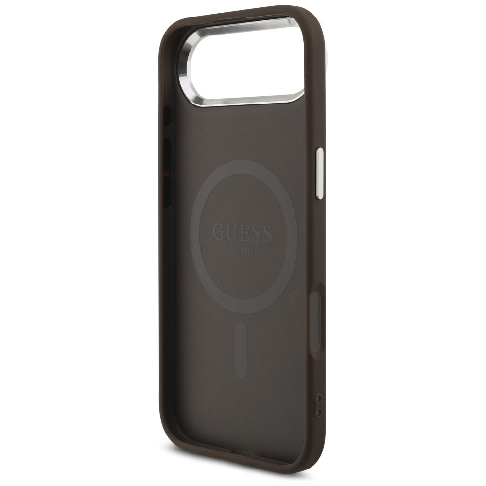 Калъф MagSafe за Apple iPhone 17 Air, Guess, 4G Classic Logo, Кафяв