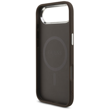Калъф MagSafe за Apple iPhone 17 Air, Guess, 4G Classic Logo, Кафяв