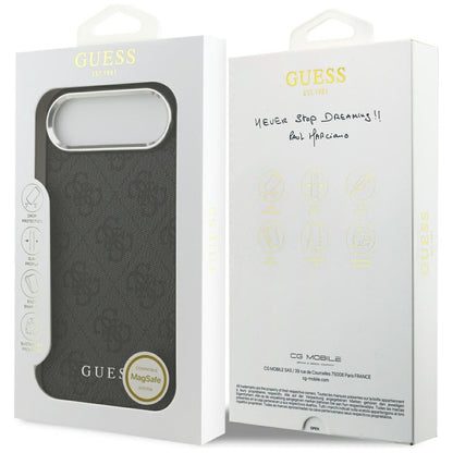 Калъф MagSafe за Apple iPhone 17 Air, Guess, 4G Classic Logo, Черен