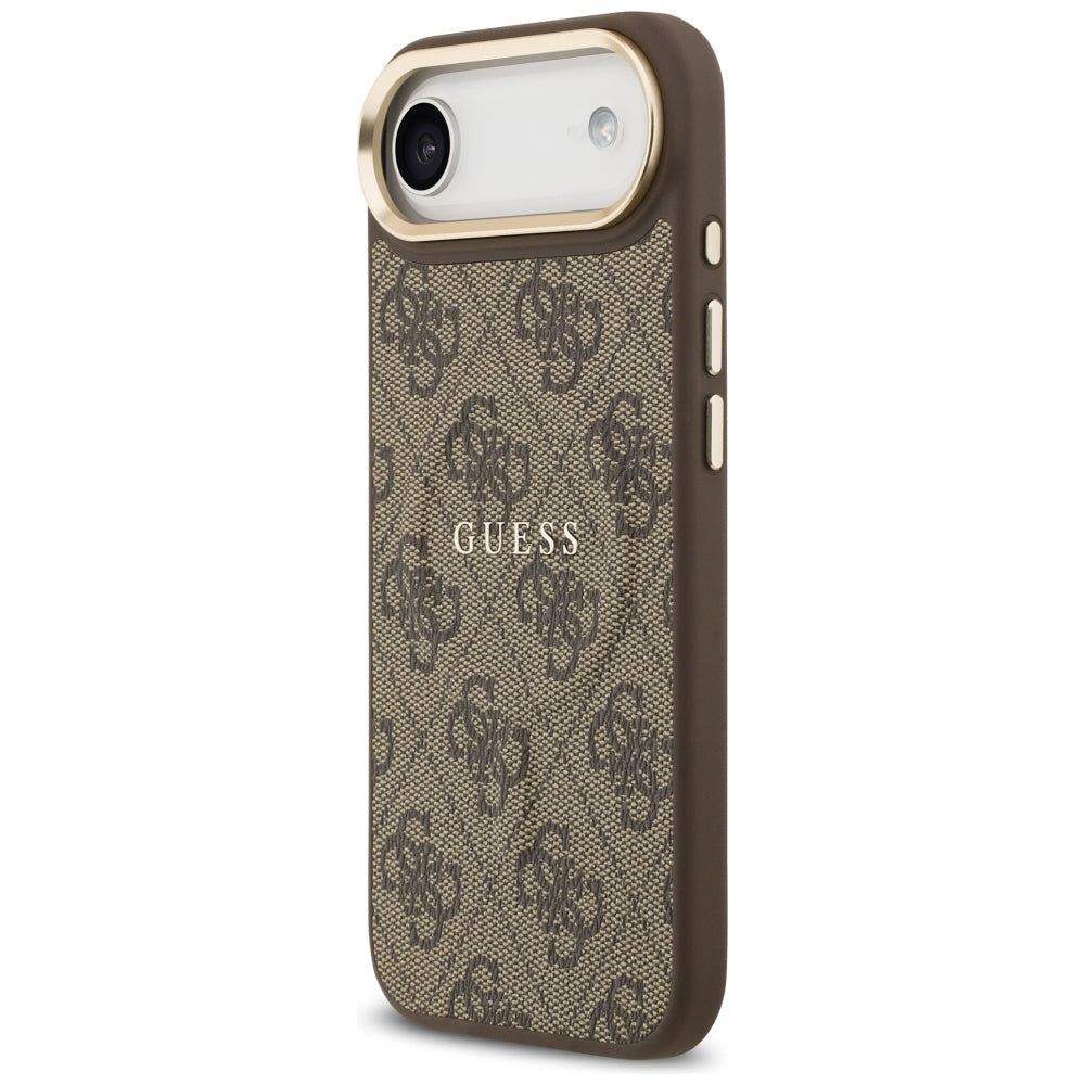 Калъф MagSafe за Apple iPhone 17 Air, Guess, 4G Classic, Кафяв