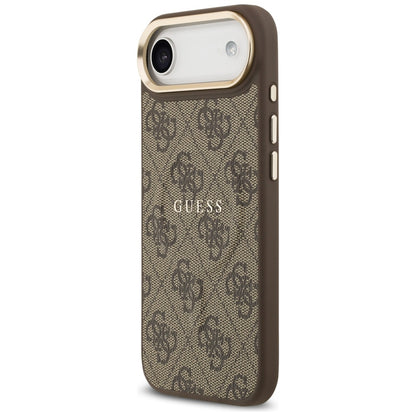 Калъф MagSafe за Apple iPhone 17 Air, Guess, 4G Classic, Кафяв