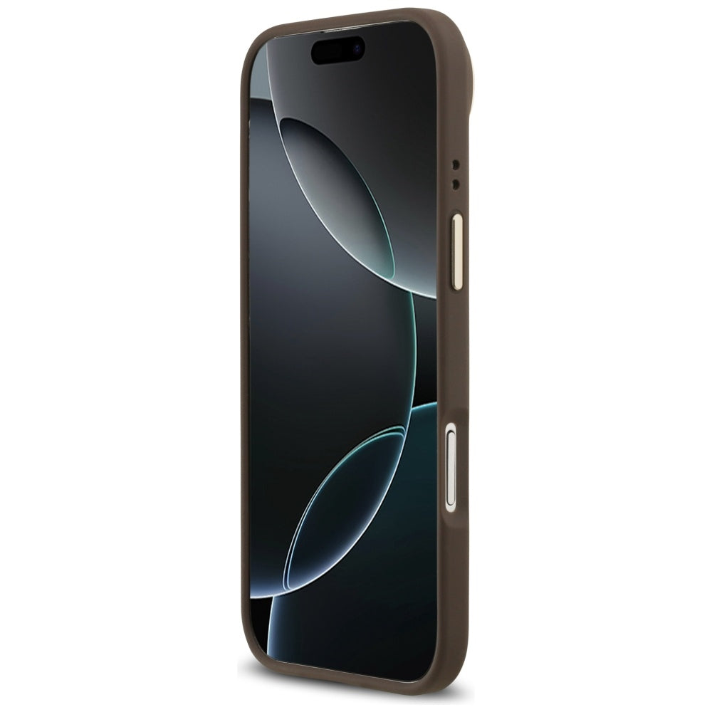 Калъф MagSafe за Apple iPhone 17 Air, Guess, 4G Classic, Кафяв
