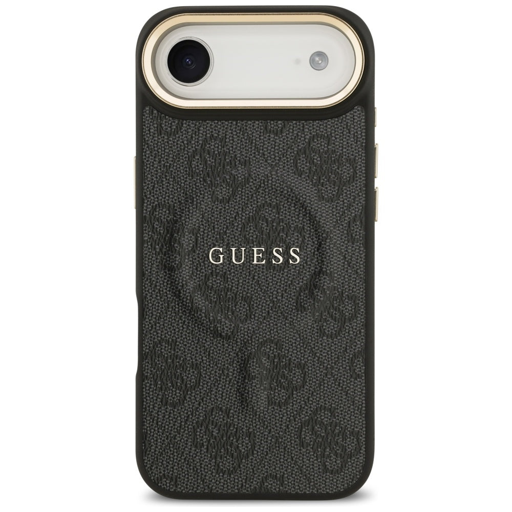 Калъф MagSafe за Apple iPhone 17 Air, Guess, 4G Classic, Черен
