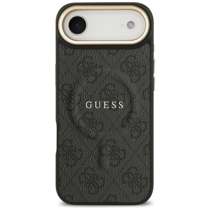 Калъф MagSafe за Apple iPhone 17 Air, Guess, 4G Classic, Черен