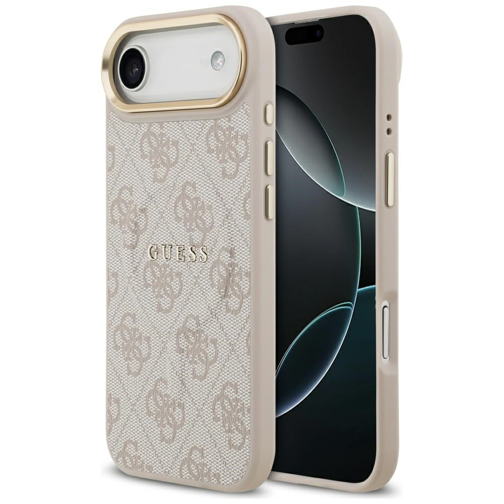 Калъф MagSafe за Apple iPhone 17 Air, Guess, 4G Classic, Розов