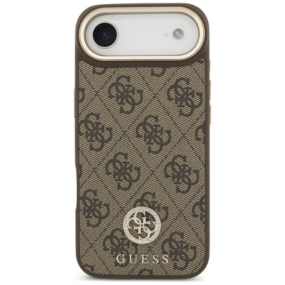 Калъф MagSafe за Apple iPhone 17 Air, Guess, 4G Strass Logo with Big Strap, Кафяв