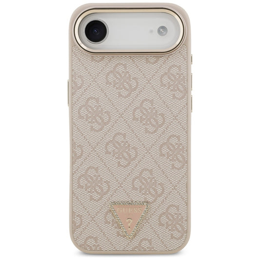 Калъф MagSafe за Apple iPhone 17 Air, Guess, 4G Triangle Logo, Розово Злато