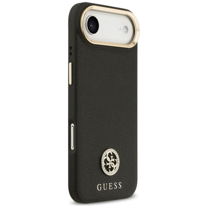 Калъф MagSafe за Apple iPhone 17 Air, Guess, Grained Strass Logo, Черен