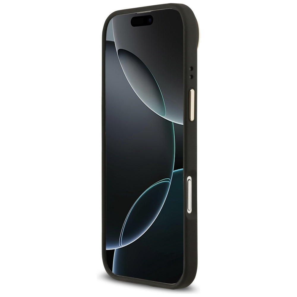 Калъф MagSafe за Apple iPhone 17 Air, Guess, Grained Strass Logo, Черен