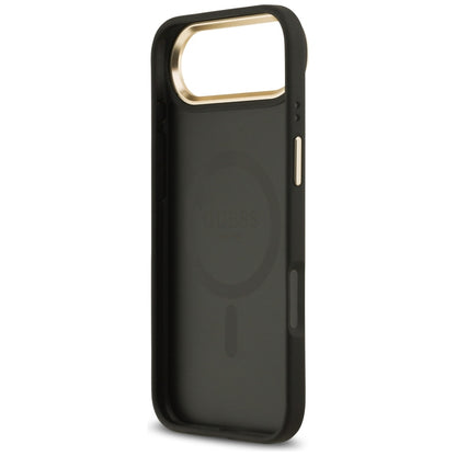 Калъф MagSafe за Apple iPhone 17 Air, Guess, Grained Strass Logo, Черен