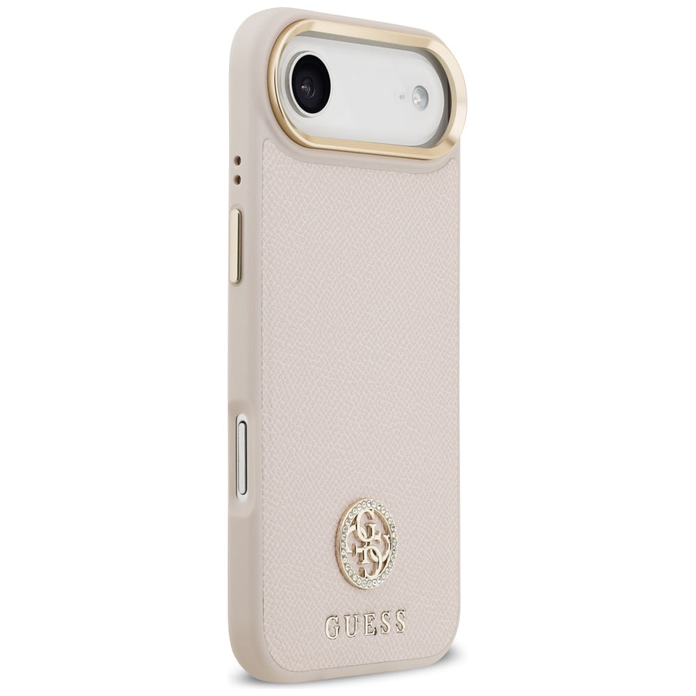 Калъф MagSafe за Apple iPhone 17 Air, Guess, Grained Strass Logo, Розов