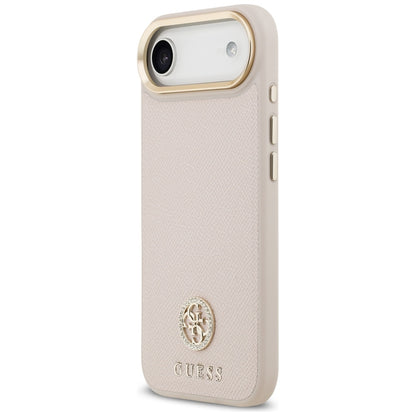 Калъф MagSafe за Apple iPhone 17 Air, Guess, Grained Strass Logo, Розов