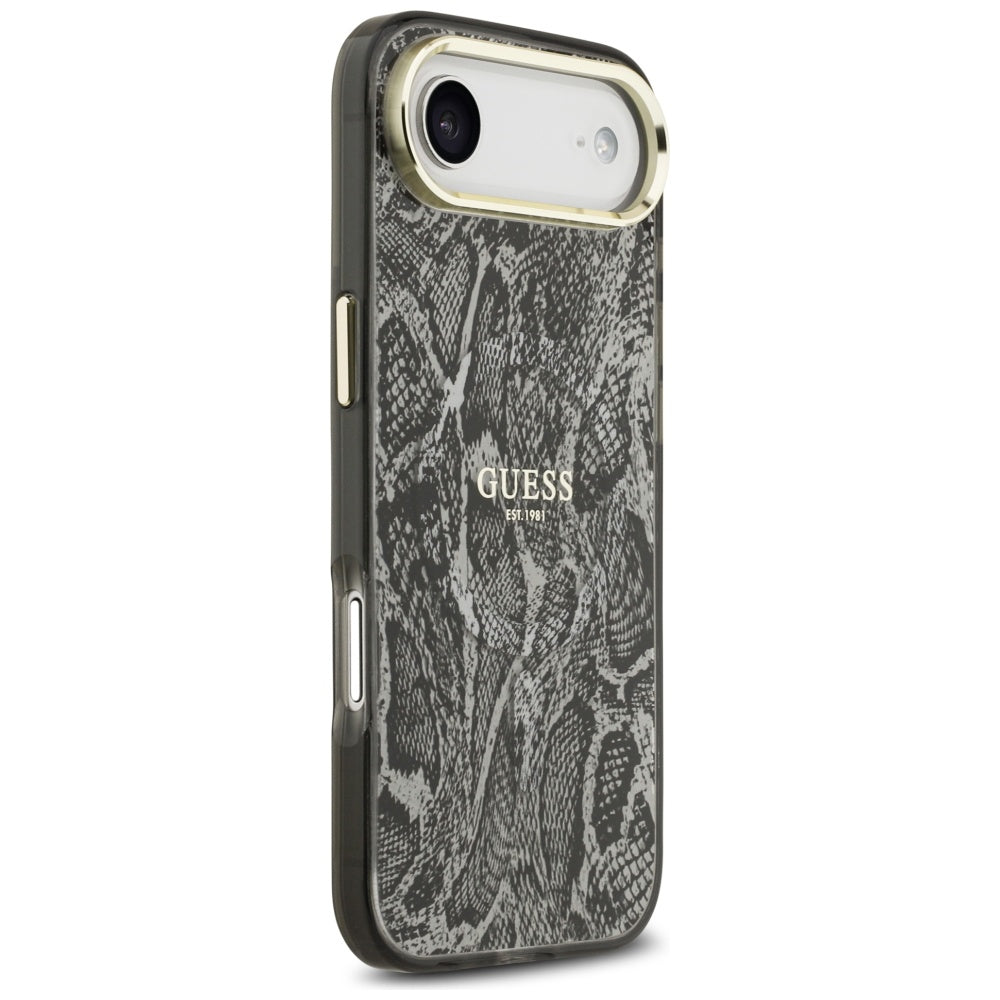 Калъф MagSafe за Apple iPhone 17 Air, Guess, Python Pattern, Черен
