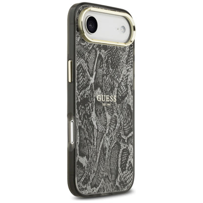 Калъф MagSafe за Apple iPhone 17 Air, Guess, Python Pattern, Черен