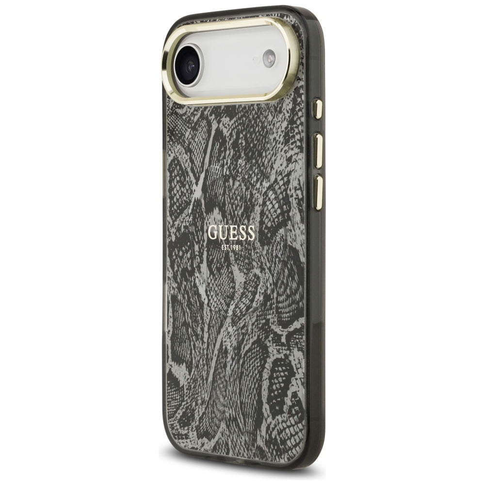 Калъф MagSafe за Apple iPhone 17 Air, Guess, Python Pattern, Черен