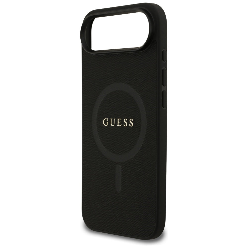 Калъф MagSafe за Apple iPhone 17 Air, Guess, Saffiano Classic Logo, Черен