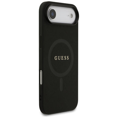 Калъф MagSafe за Apple iPhone 17 Air, Guess, Saffiano Classic Logo, Черен