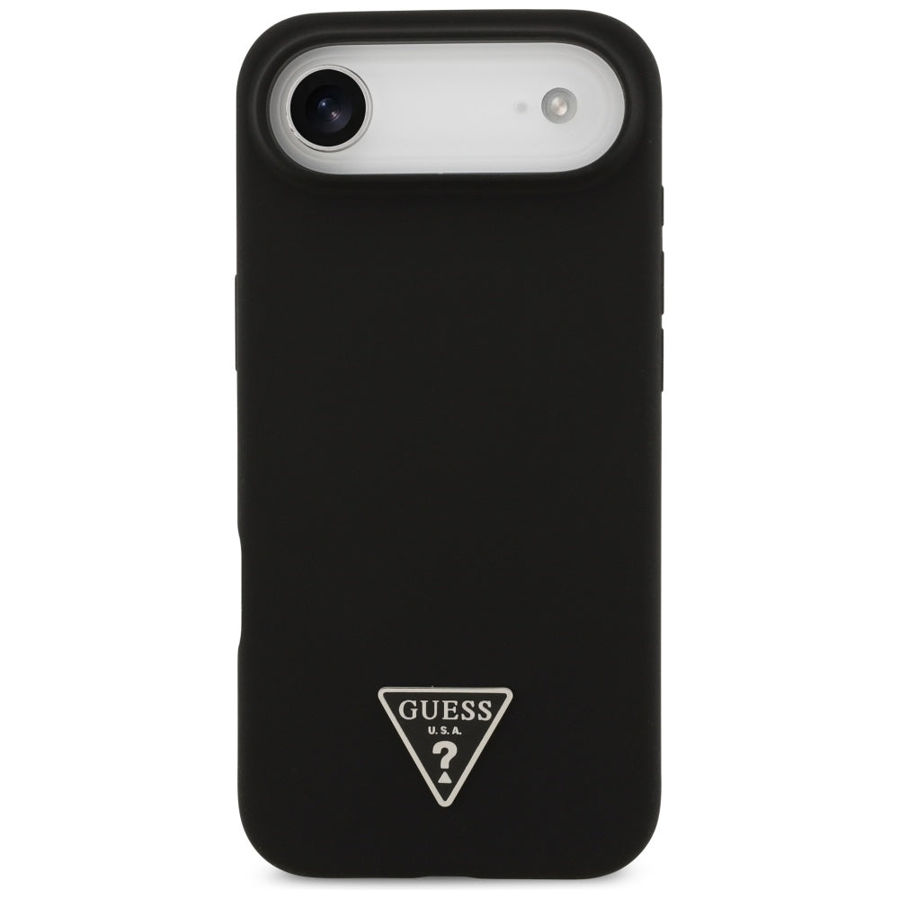Калъф MagSafe за Apple iPhone 17 Air, Guess, Triangle Logo, Черен