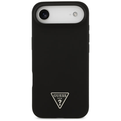 Калъф MagSafe за Apple iPhone 17 Air, Guess, Triangle Logo, Черен