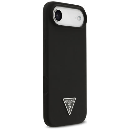 Калъф MagSafe за Apple iPhone 17 Air, Guess, Triangle Logo, Черен