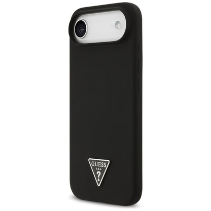 Калъф MagSafe за Apple iPhone 17 Air, Guess, Triangle Logo, Черен