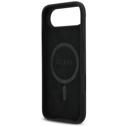 Калъф MagSafe за Apple iPhone 17 Air, Guess, Triangle Logo, Черен