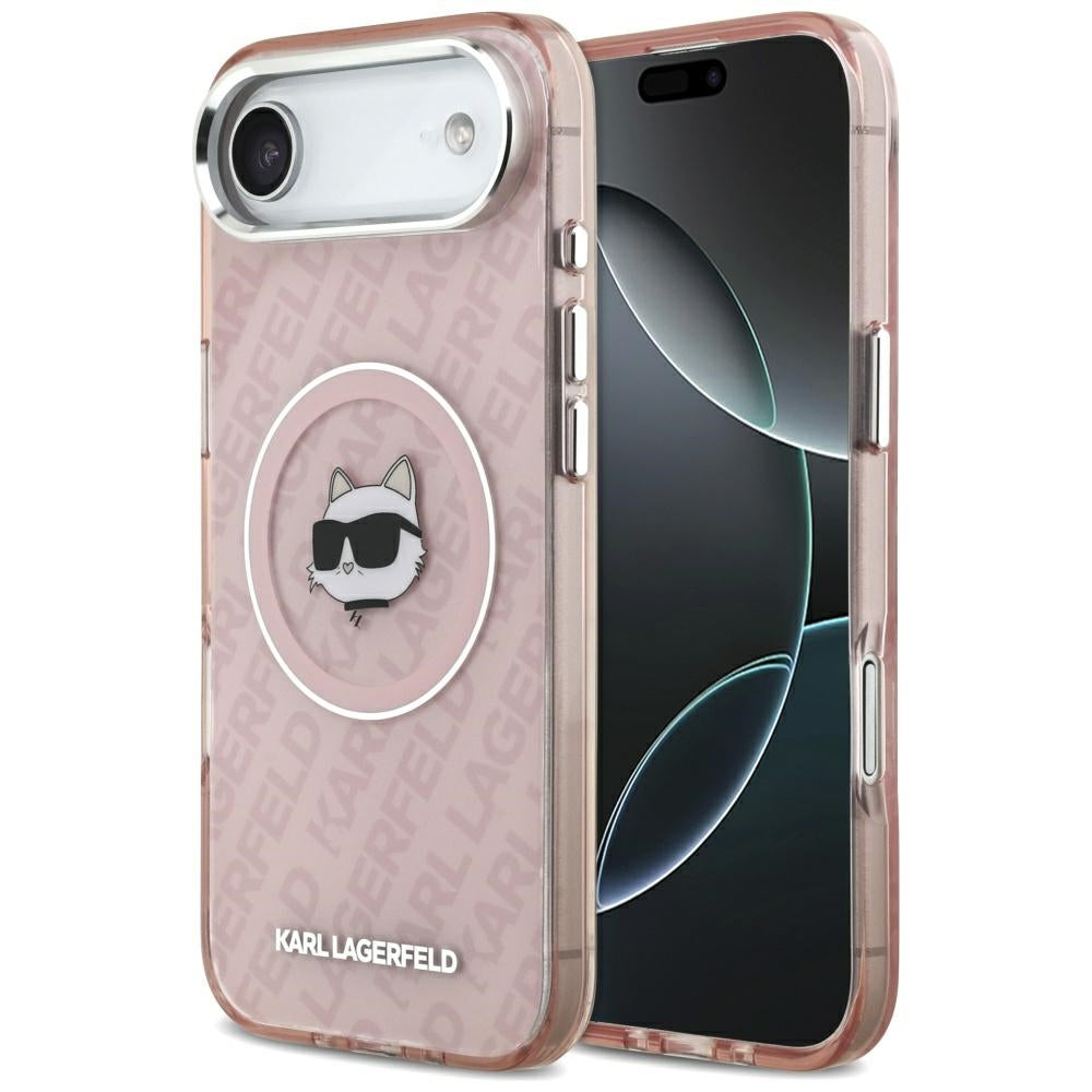 Калъф MagSafe за Apple iPhone 17 Air, Karl Lagerfeld, IML Choupette`s Head, Розов