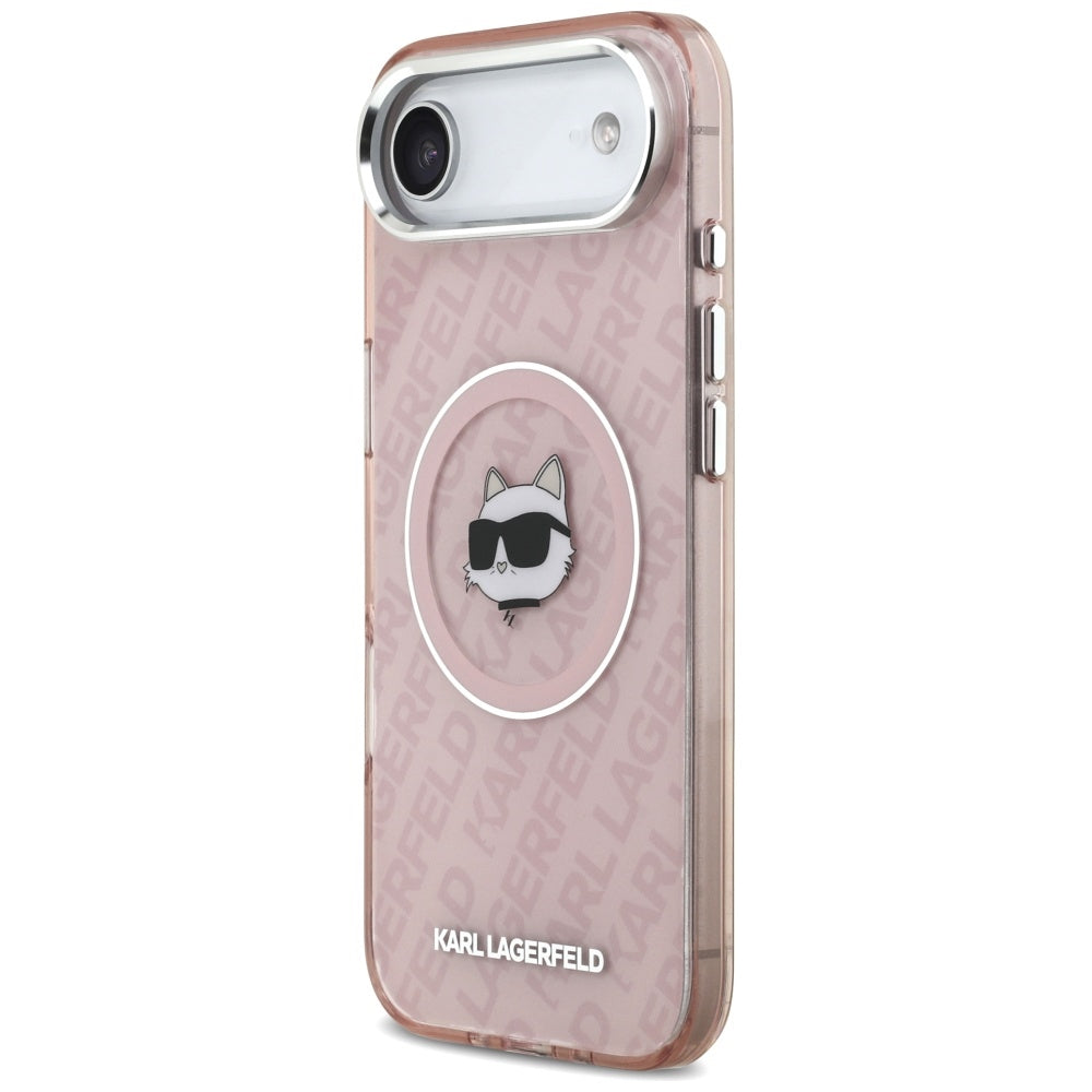 Калъф MagSafe за Apple iPhone 17 Air, Karl Lagerfeld, IML Choupette`s Head, Розов