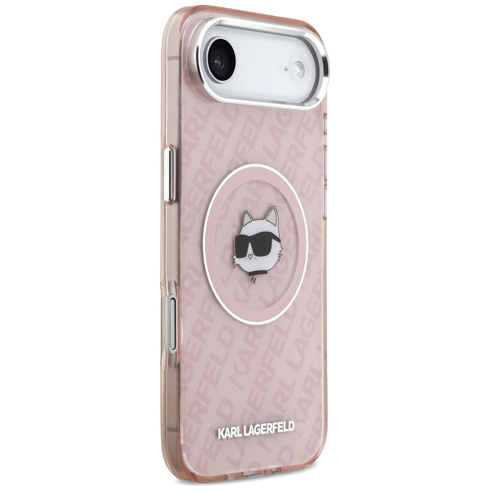 Калъф MagSafe за Apple iPhone 17 Air, Karl Lagerfeld, IML Choupette`s Head, Розов